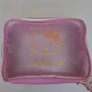 Hello Kitty Beauty Travel Case Pink & Gold Color Brand New